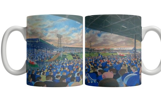 Ninian Park Stadium Fine Art Ceramic Mug - Cardiff City FC Ninian Park Stadium Fine Art Ceramic Mug - Cardiff City FC